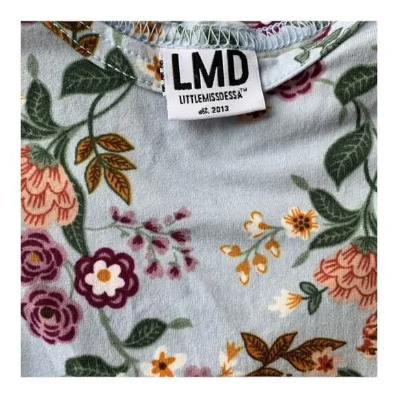 Little Miss Dessa 🌺 Made In USA Floral Knot Gown - Picture 2 of 7